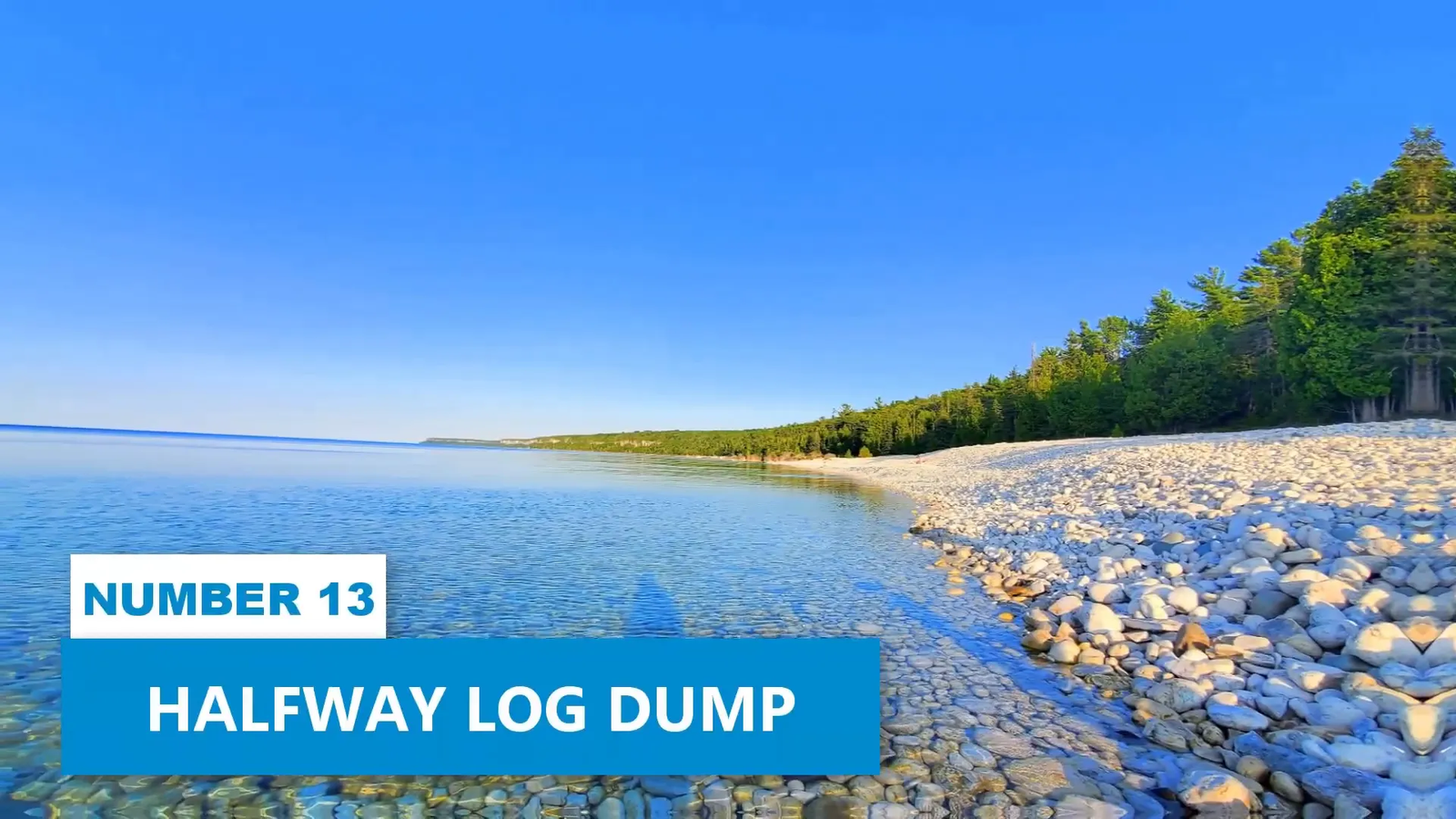 Halfway Log Dump rocky beach and shoreline