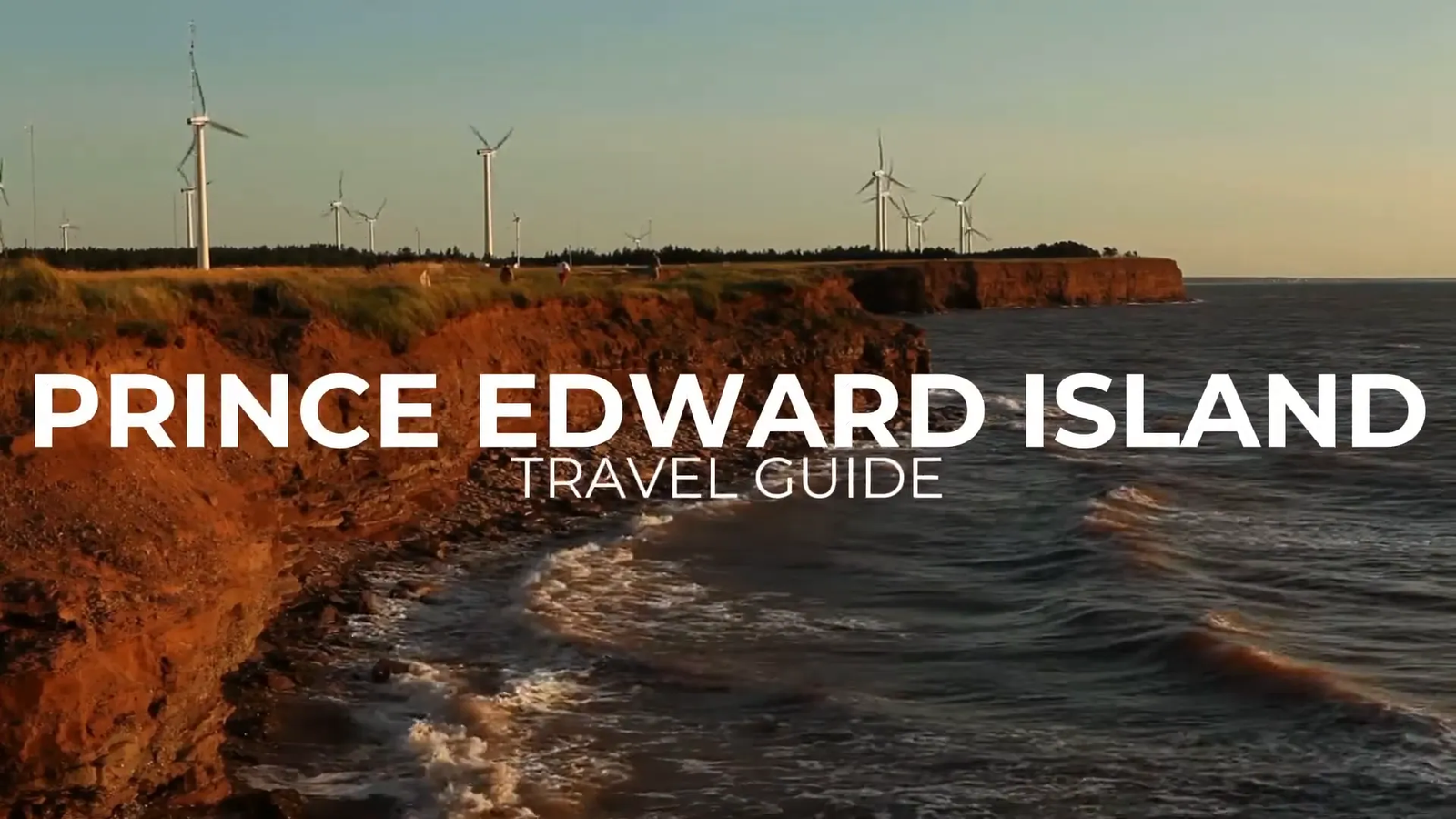 Scenic view of Prince Edward Island coastline