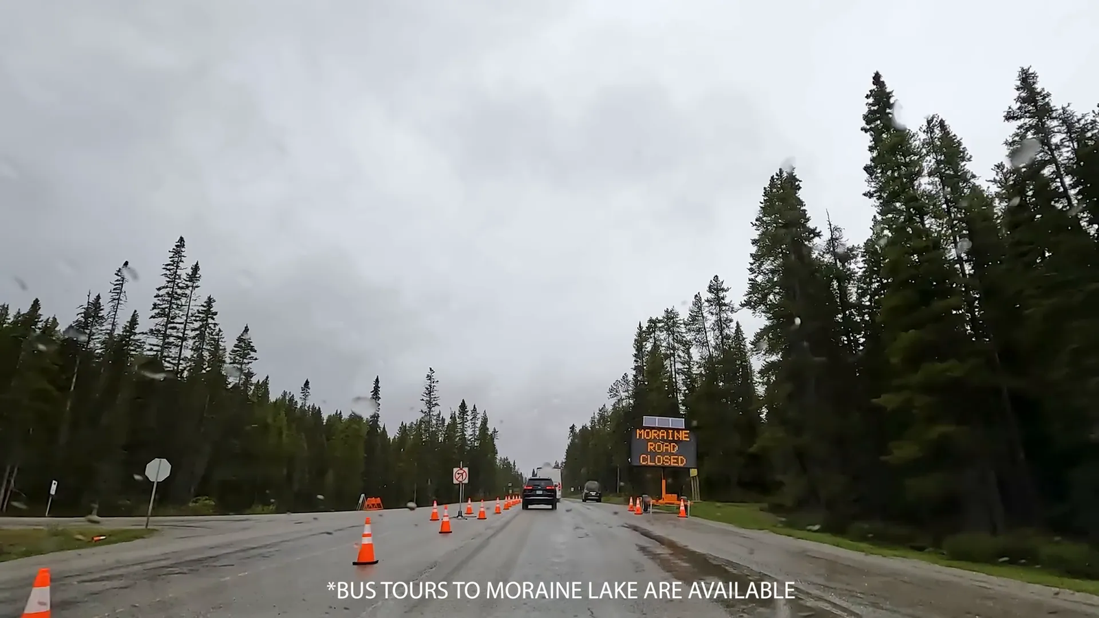 Driving in Banff National Park