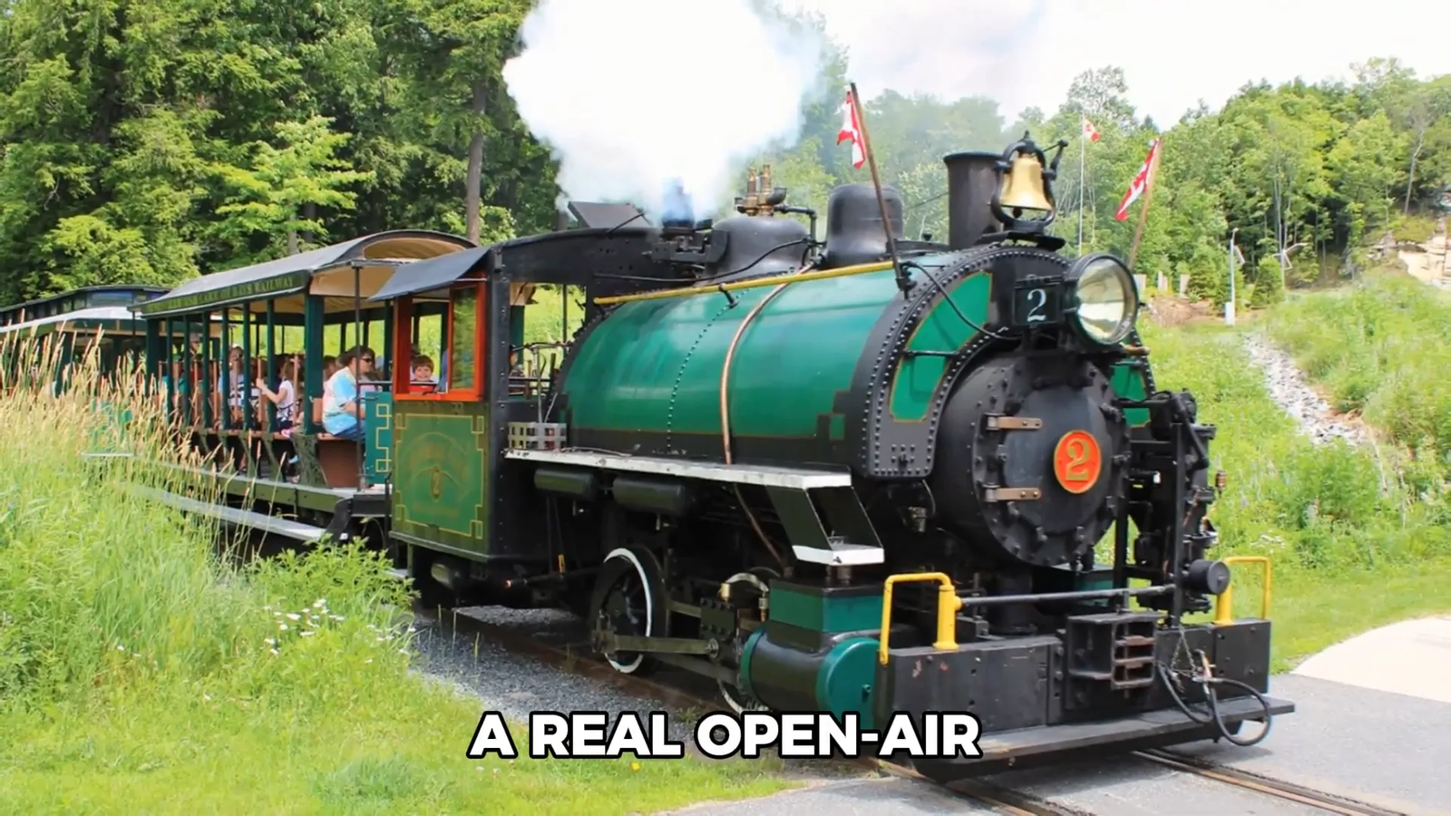 Steam train at Muskoka Heritage Place